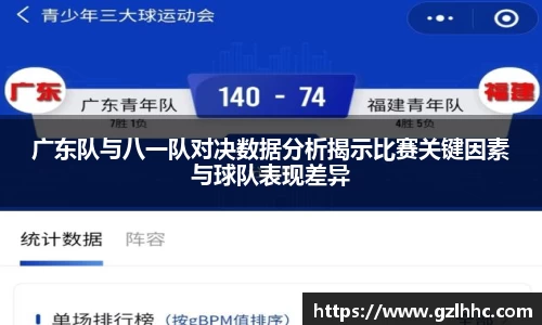 广东队与八一队对决数据分析揭示比赛关键因素与球队表现差异